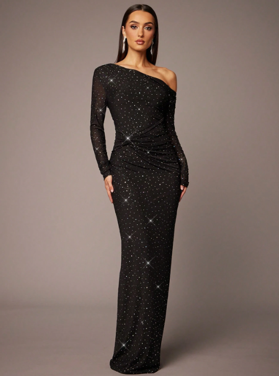 Pontee Sequin Maxi Dress