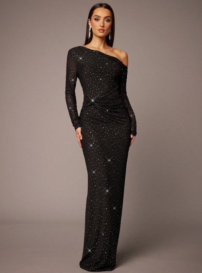 Pontee Sequin Maxi Dress