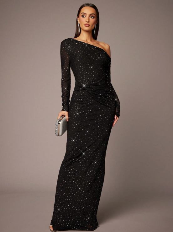 Pontee Sequin Maxi Dress