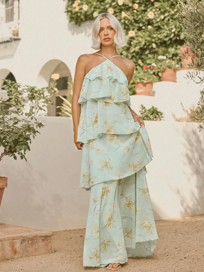 Cloé Floral Chiffon Maxi Dress