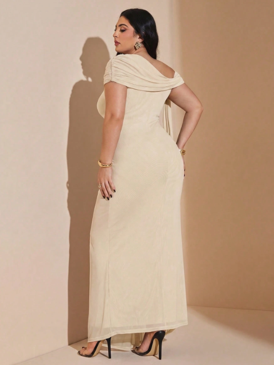 Yenela Asymmetric Maxi Dress