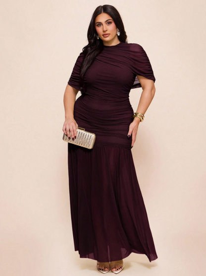 Clara Maxi Dress - Red Violet