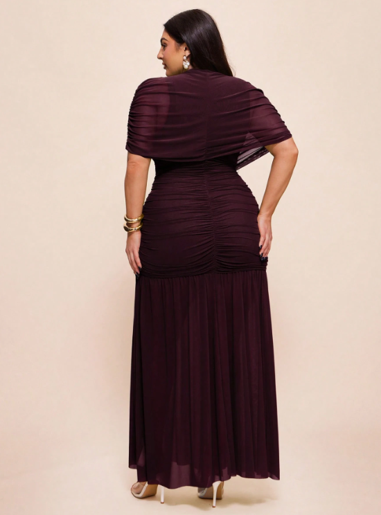 Clara Maxi Dress - Red Violet