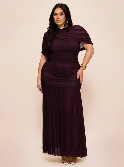 Clara Maxi Dress - Red Violet
