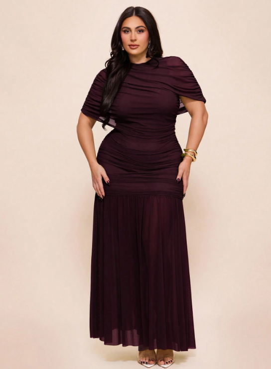 Clara Maxi Dress - Red Violet