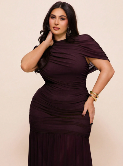 Clara Maxi Dress - Red Violet