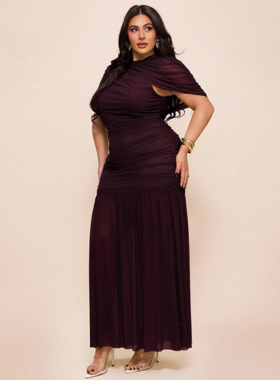 Clara Maxi Dress - Red Violet