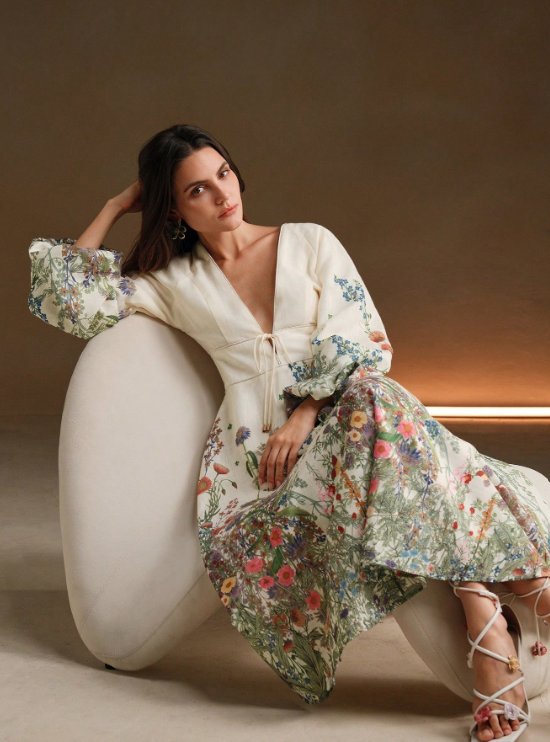 Lenora Floral Midi Dress