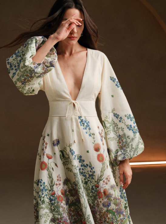Lenora Floral Midi Dress