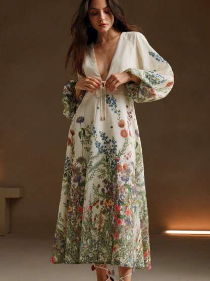 Lenora Floral Midi Dress