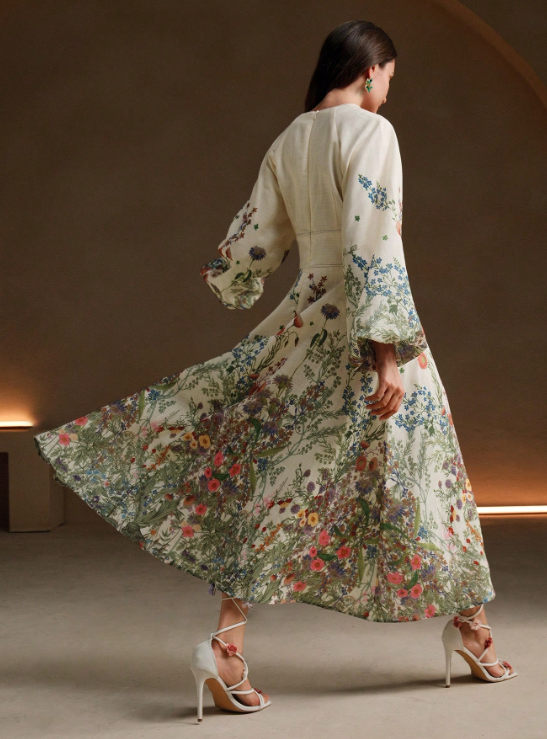Lenora Floral Midi Dress