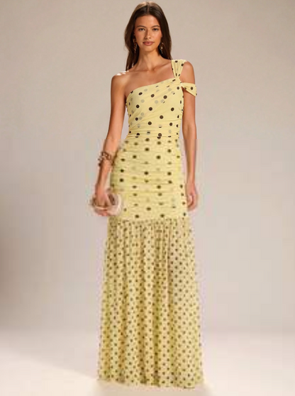 Rachel Polka Dot Maxi Dress