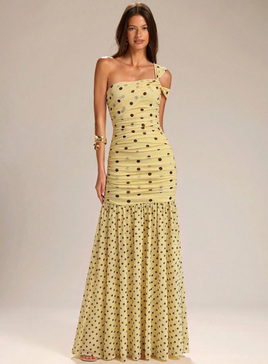 Rachel Polka Dot Maxi Dress
