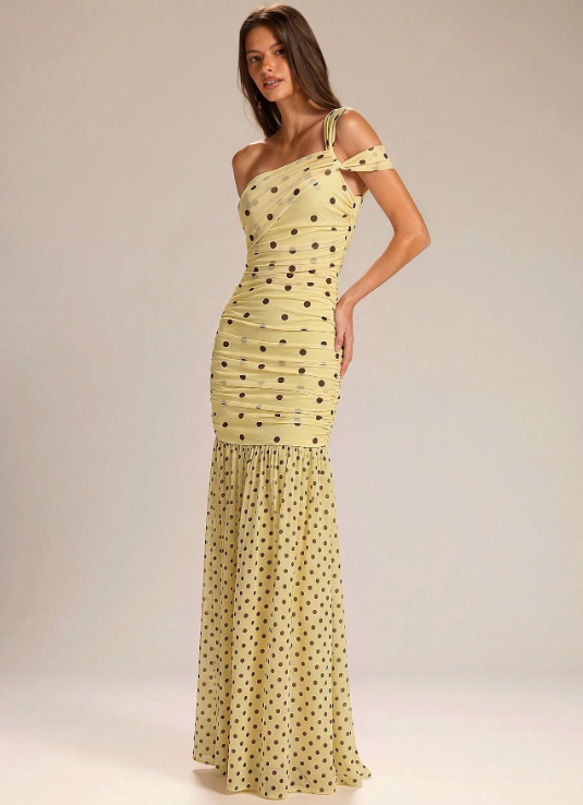 Rachel Polka Dot Maxi Dress
