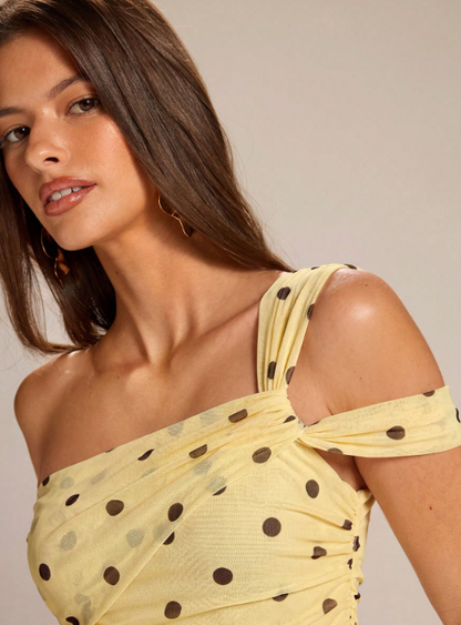 Rachel Polka Dot Maxi Dress