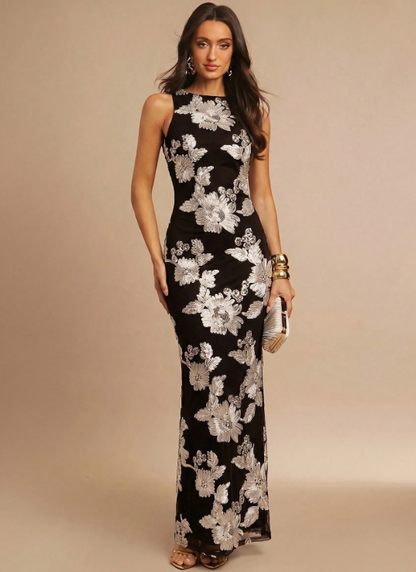 Helena Jacquard Maxi Dress
