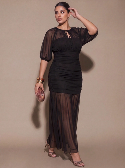 Mariam Mesh Maxi Dress