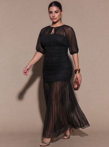 Mariam Mesh Maxi Dress