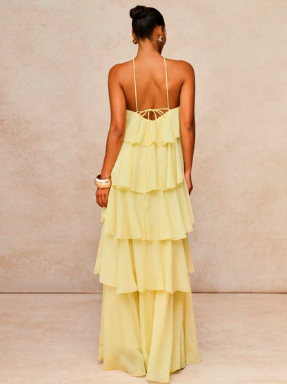 Paloma Tiered Chiffon Maxi Dress