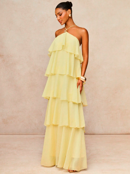 Paloma Tiered Chiffon Maxi Dress
