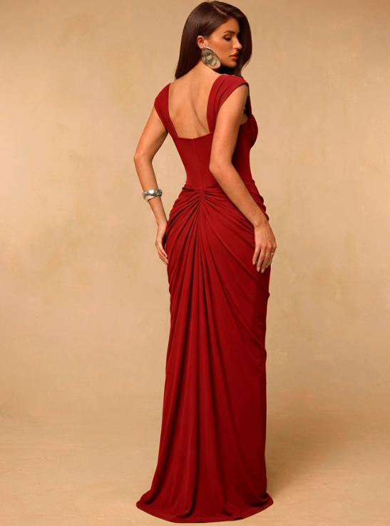 Vivienne Ruched Maxi Dress