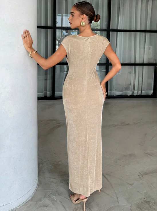 Isabella Maxi Dress - Apricot