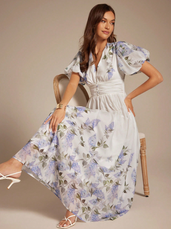 CLARISSA FLORAL MAXI DRESS