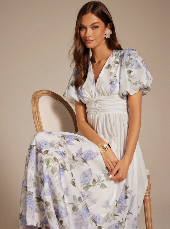CLARISSA FLORAL MAXI DRESS