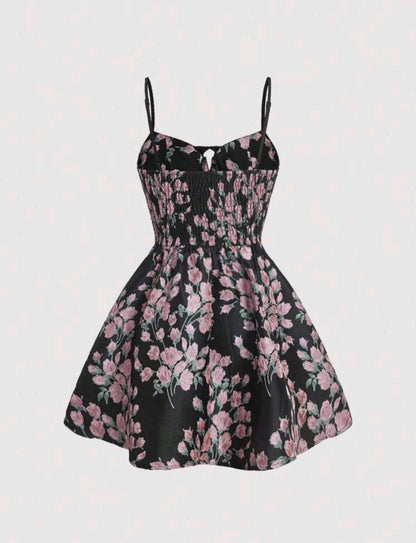 Abilene Floral Shirred Back Cami Dress
