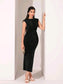 Maeva Glitter Dress - Black