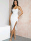Aurora Split Thigh Dress - White