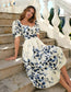 Floral Print Puff Sleeve Dress