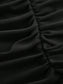 Solid Ruched Bodycon Dress