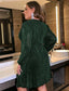 Ariana Lantern Sleeve Glitter Dress
