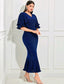 Geneviève Butterfly Sleeve Midi Glitter Dress