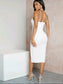 Aurora Split Thigh Dress - White