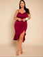 Ruched Ruffle Hem Cami Dress