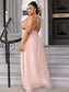 Selena Sequin Split Thigh Maxi Dress - Baby Pink
