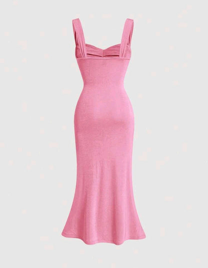 Kelda Tie Front Cami Dress - Pink