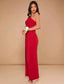 One Shoulder Split Thigh Dress