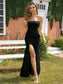 Mia Split Thigh Dress - Black