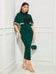 Phobie Sequin Midi Dress - Green