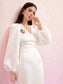 Cordelia Wrap Hem Dress - White