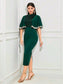 Phobie Sequin Midi Dress - Green