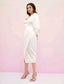 Cordelia Wrap Hem Dress - White