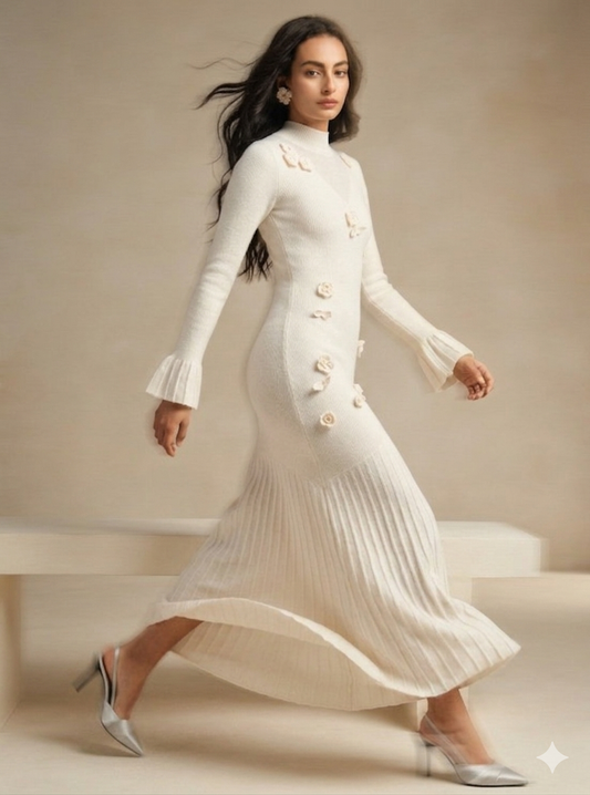Brook Floral Sweater Dress