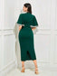 Phobie Sequin Midi Dress - Green