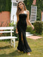 Mia Split Thigh Dress - Black