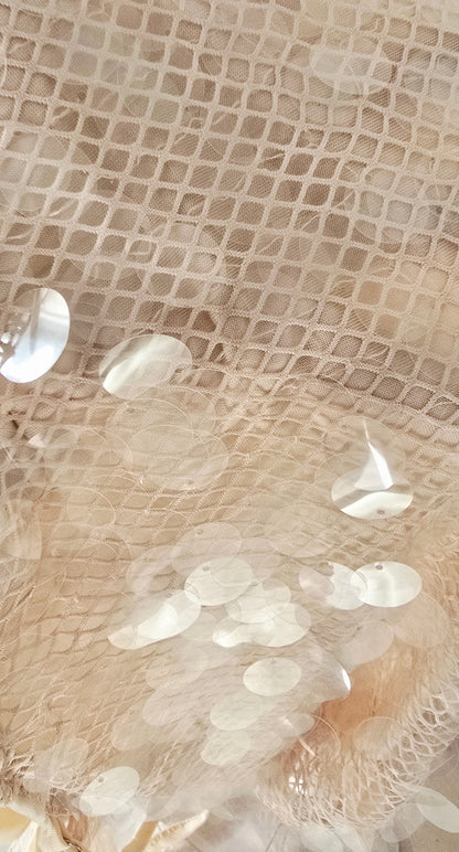 SHEENA SEQUIN DRESS-Apricot