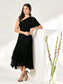 Stephanie One Shoulder Ruched Sleeve Dress